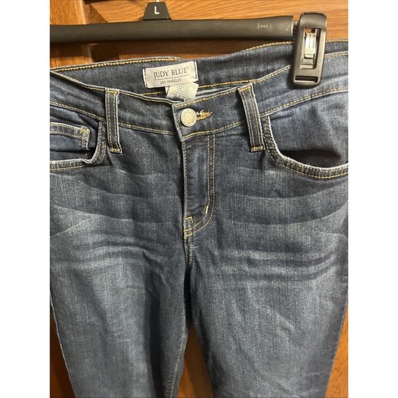 Judy Blue Jeans Womens Size 11/29 Straight Fit Dark Wash Stretch Denim Jeans - Picture 3 of 6